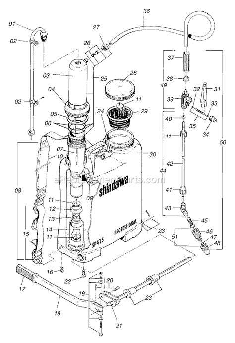 shindaiwa sprayer parts